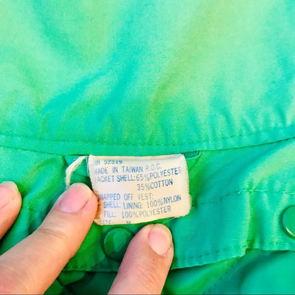 Vintage OP layer jacket green and gray - Picture 7 of 8